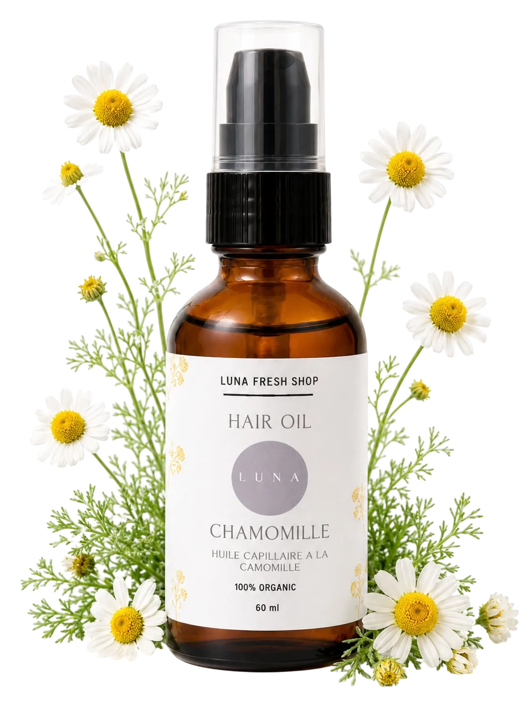 Chamomile Hair Oil — Hair Oils, handmade natural skincare by Luna Fresh Calgary