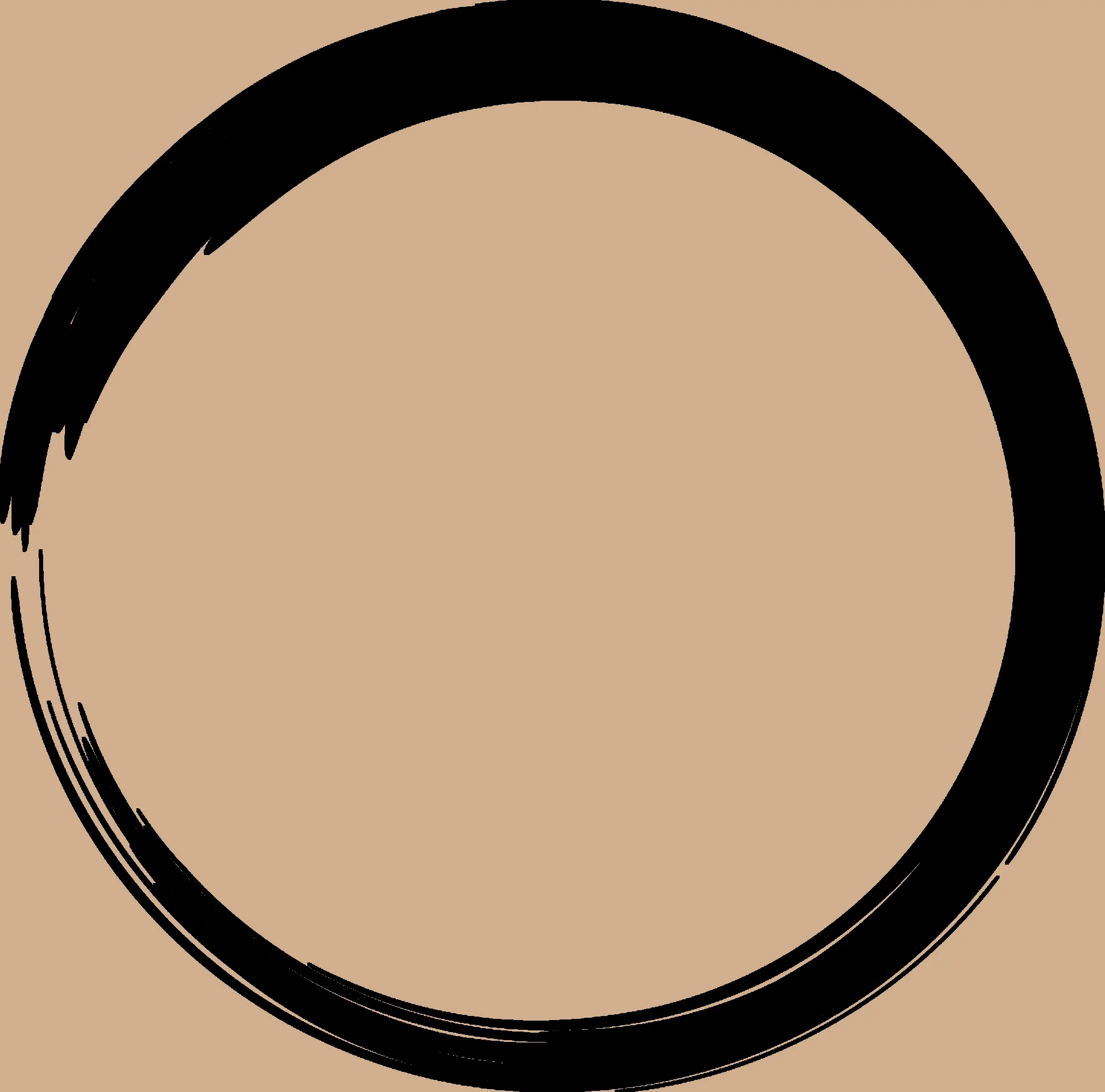 Ensō Zen circle representing wabi-sabi